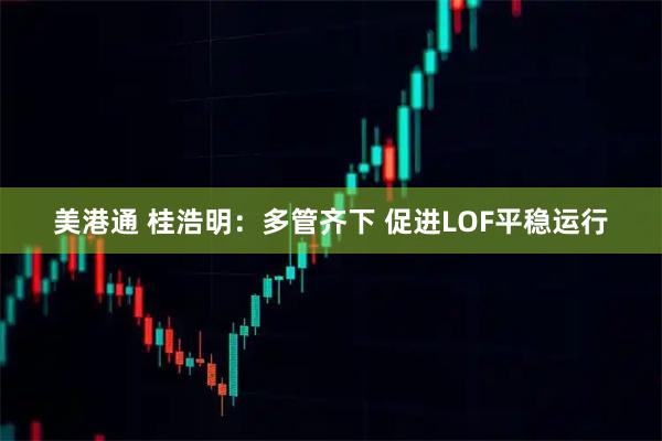 美港通 桂浩明：多管齐下 促进LOF平稳运行